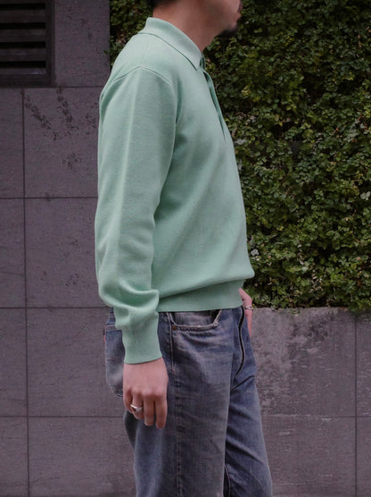 LONG SLEEVE POLO SWEATER