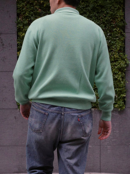 LONG SLEEVE POLO SWEATER