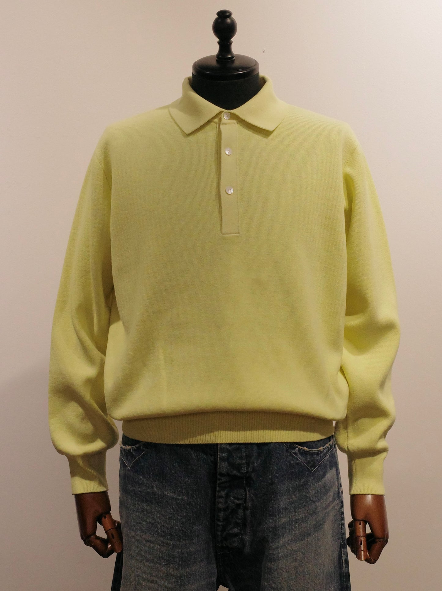 LONG SLEEVE POLO SWEATER