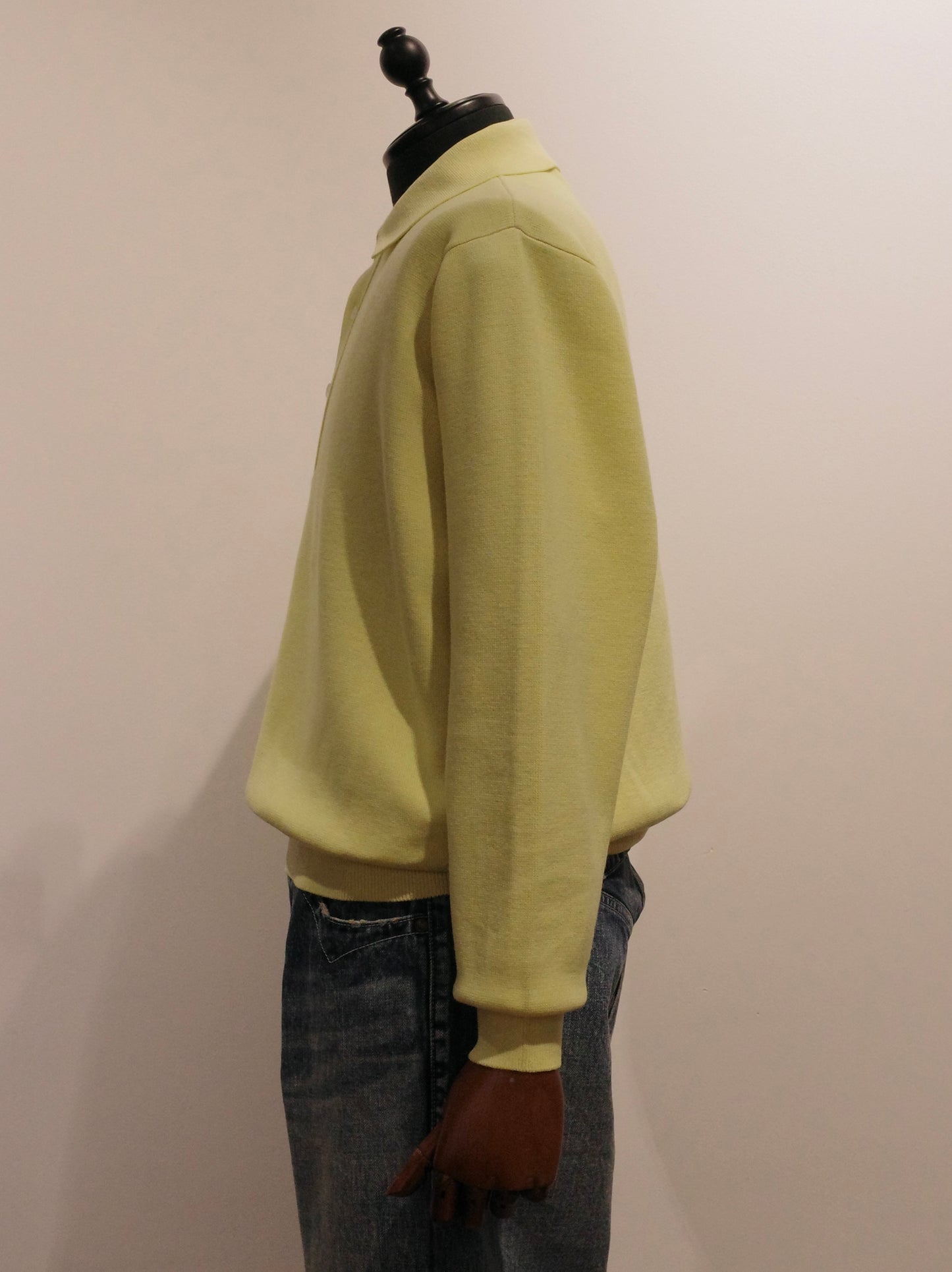 LONG SLEEVE POLO SWEATER