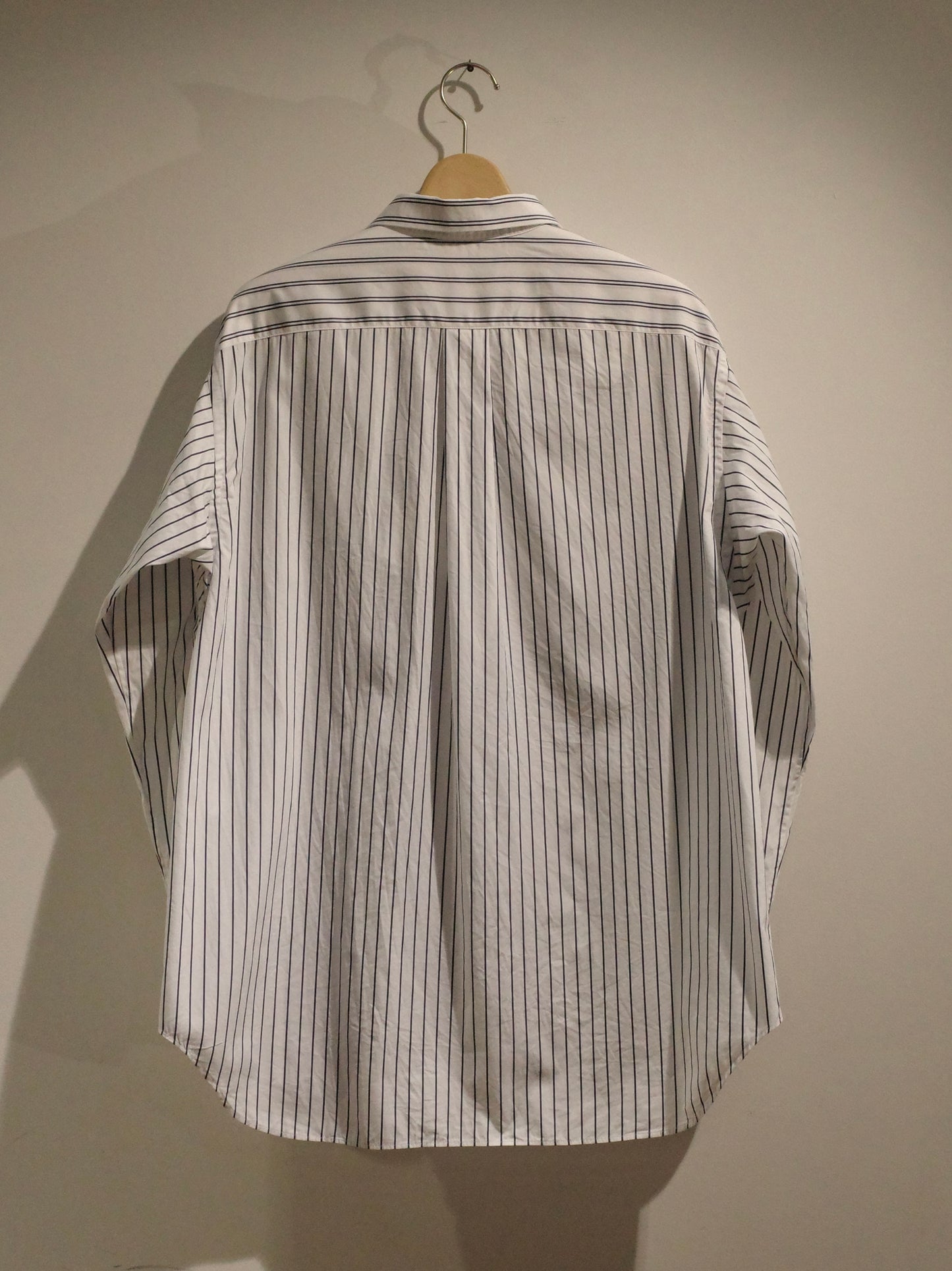 FINE COTTON STRIPE / REGULAR COLLAR SHIRT