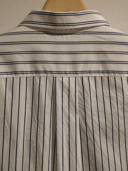 FINE COTTON STRIPE / REGULAR COLLAR SHIRT