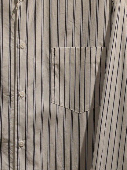 FINE COTTON STRIPE / REGULAR COLLAR SHIRT