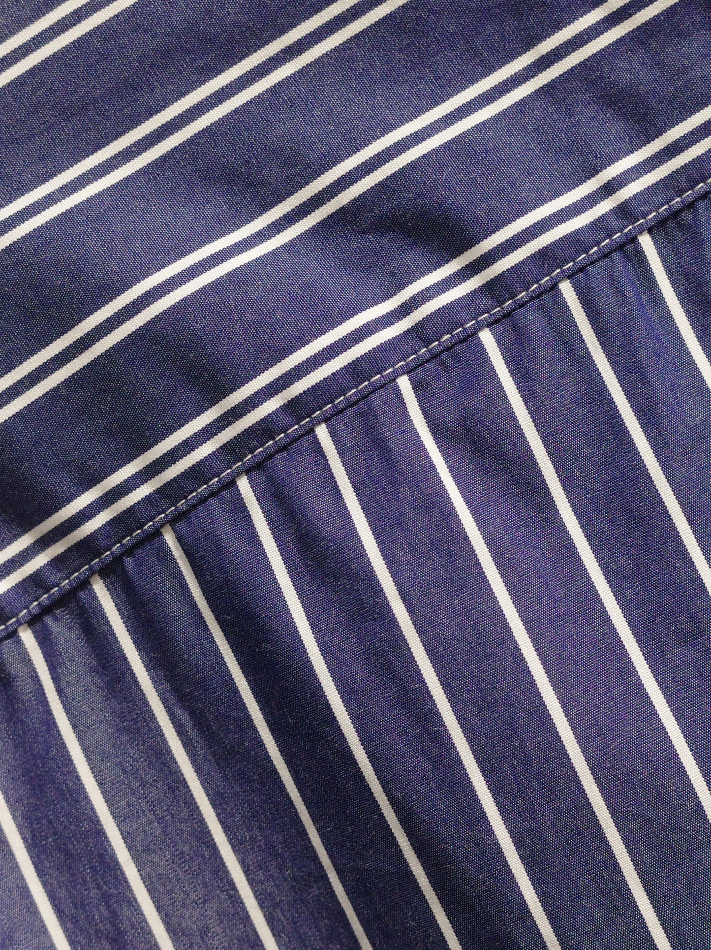FINE COTTON STRIPE / REGULAR COLLAR SHIRT