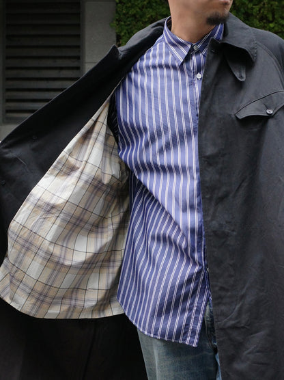 DOUBLE FACE COTTON / BELTED COAT