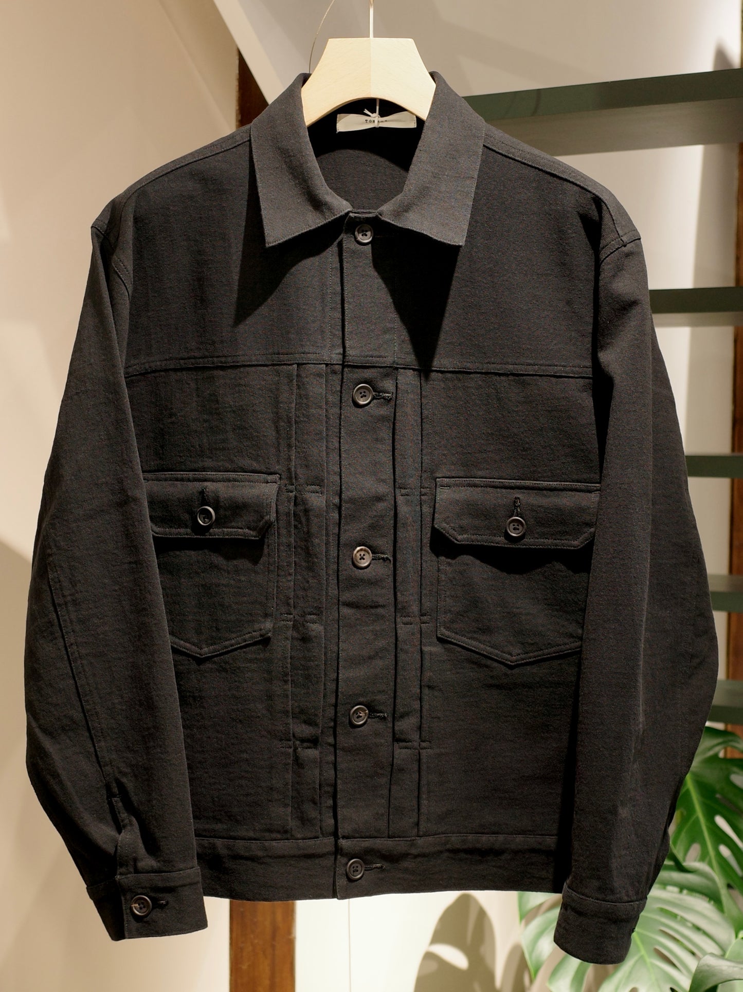 COTTON DENSE JERSEY / TRUCKER JACKET
