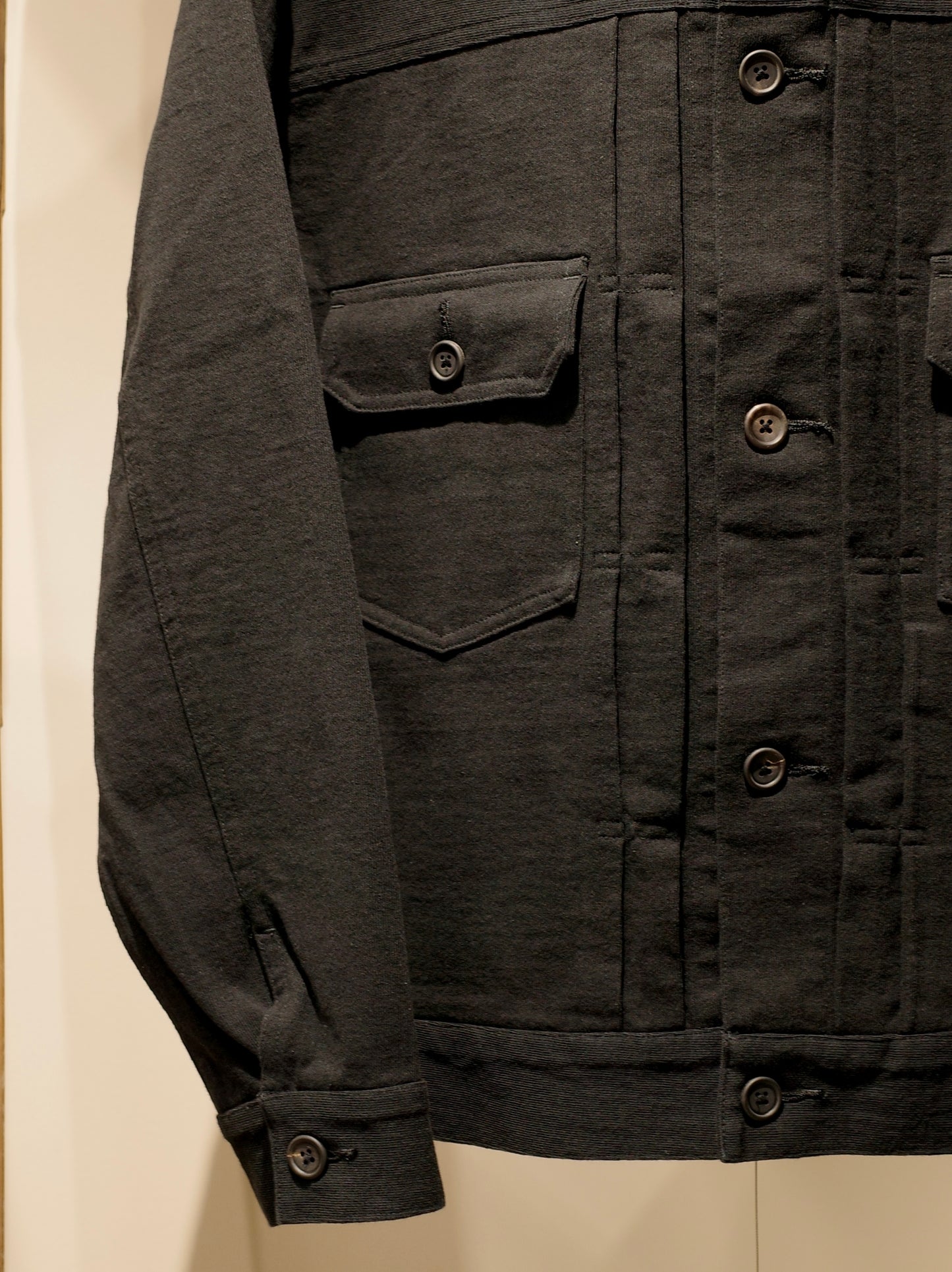 COTTON DENSE JERSEY / TRUCKER JACKET