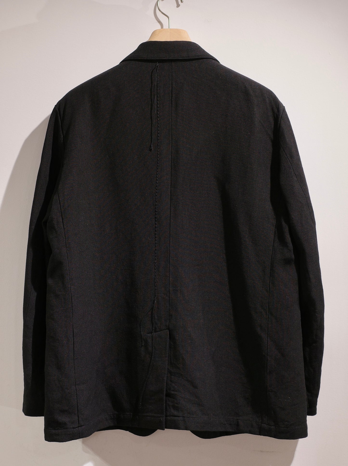 ROUGH LINEN CANVAS / 2B JACKET