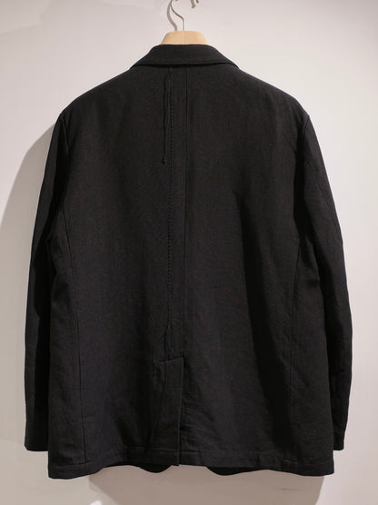 ROUGH LINEN CANVAS / 2B JACKET