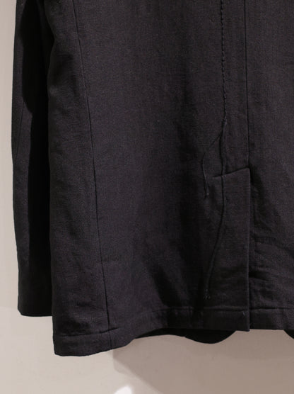 ROUGH LINEN CANVAS / 2B JACKET