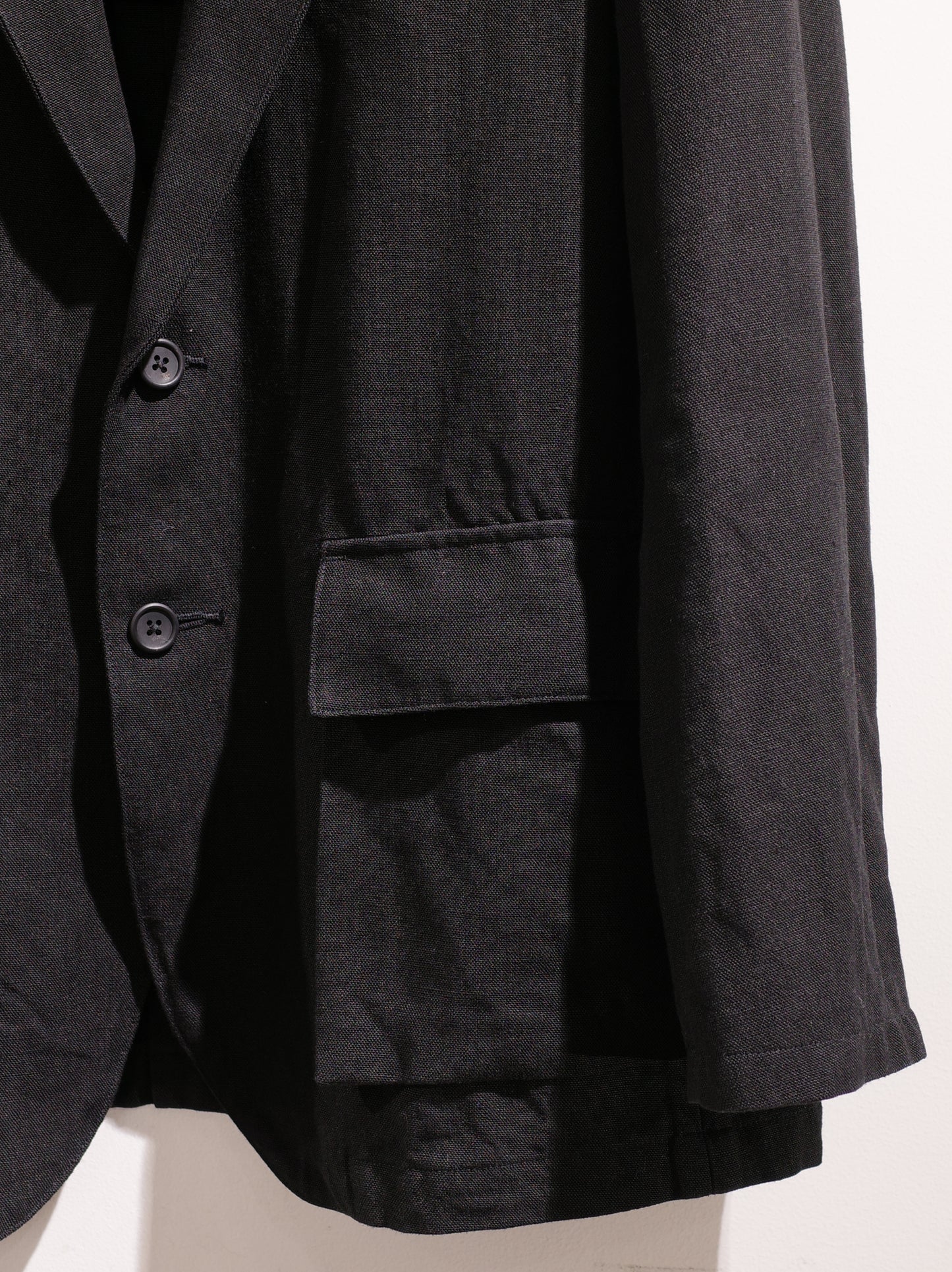 ROUGH LINEN CANVAS / 2B JACKET