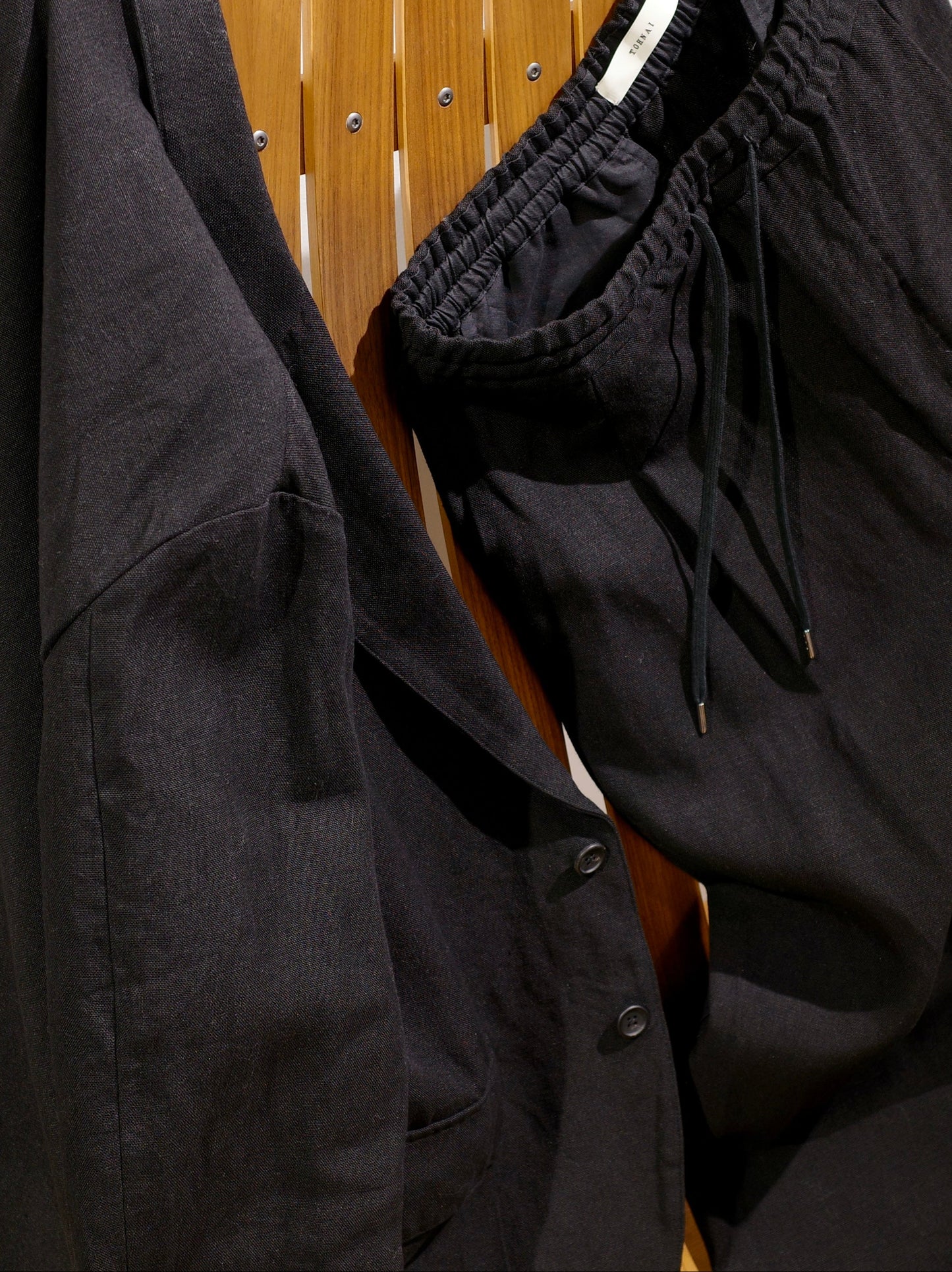 ROUGH LINEN CANVAS / 2B JACKET