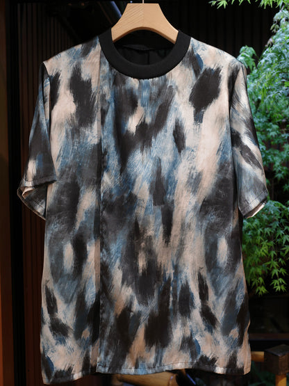 衿リブ付Tシャツ