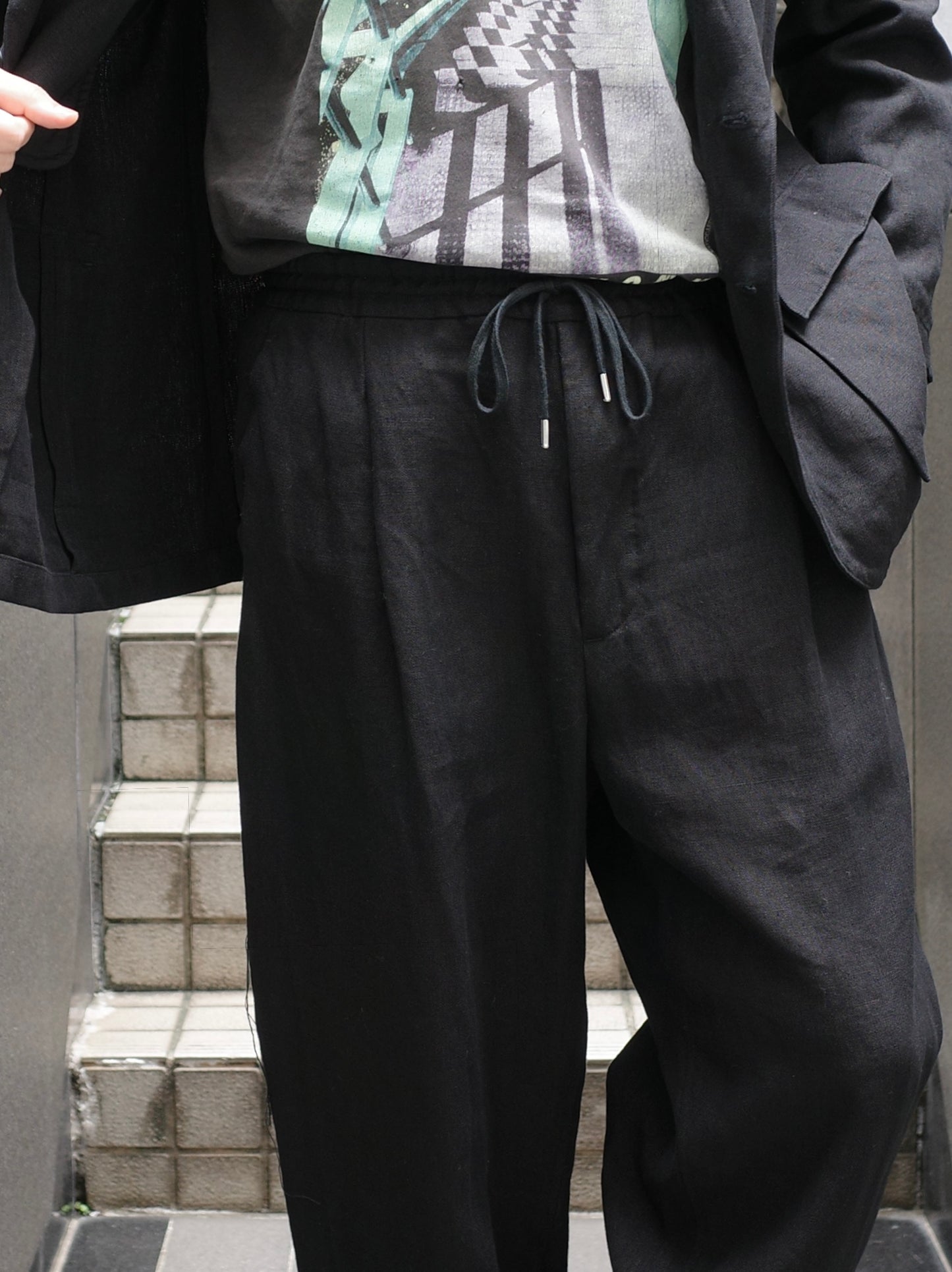 ROUGH LINEN CANVAS / RELAXED TROUSER