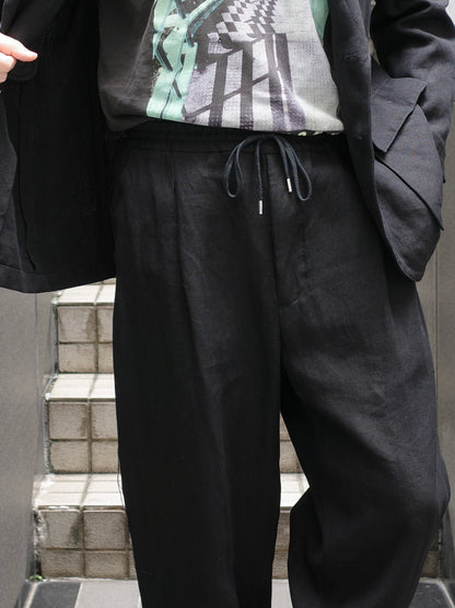 ROUGH LINEN CANVAS / RELAXED TROUSER