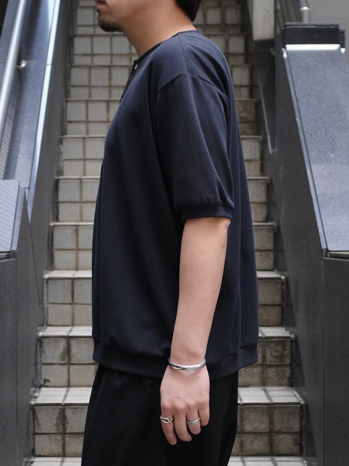 エイルスーピマピケ ヘンリーネックS/S