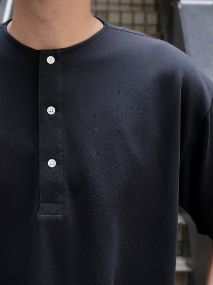 エイルスーピマピケ ヘンリーネックS/S