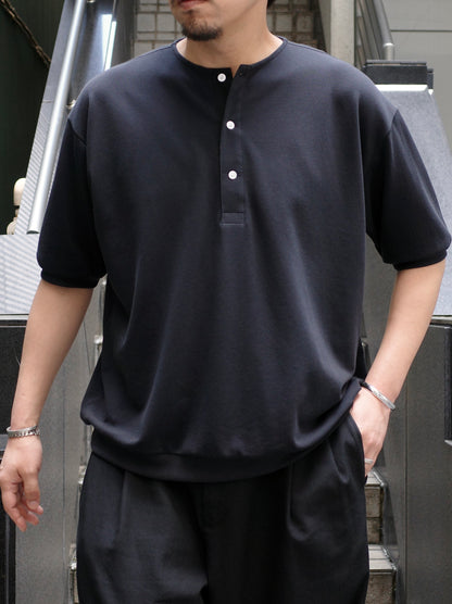 エイルスーピマピケ ヘンリーネックS/S