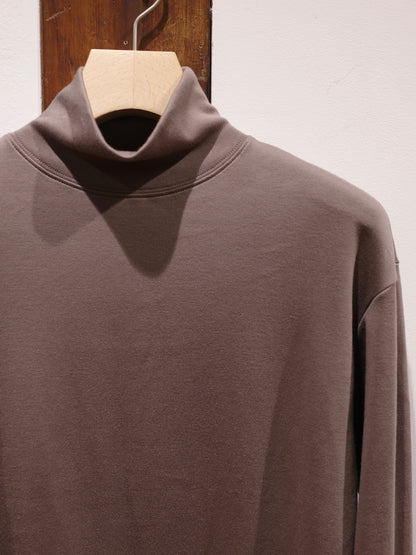 EIR SUPIMA INTERKOCK HIGH NECK LONG SLEEVESHIRT