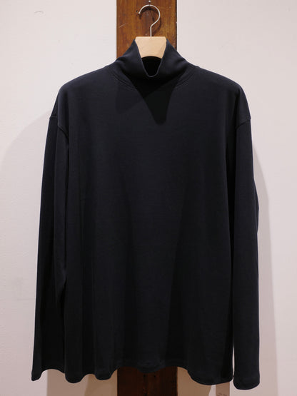 EIR SUPIMA INTERKOCK HIGH NECK LONG SLEEVESHIRT