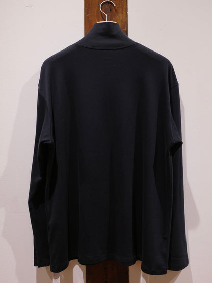 EIR SUPIMA INTERKOCK HIGH NECK LONG SLEEVESHIRT