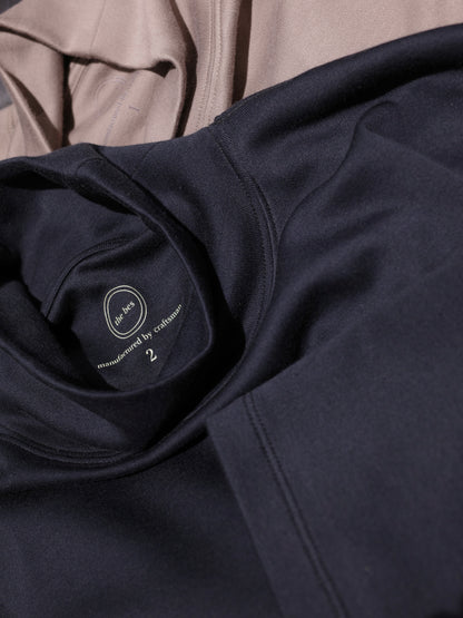 EIR SUPIMA INTERKOCK HIGH NECK LONG SLEEVESHIRT