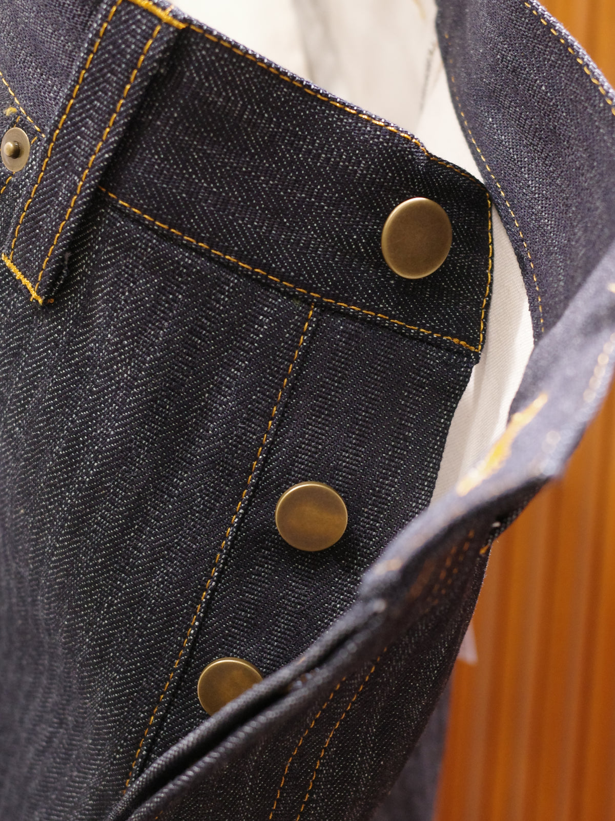 Denim Front x Tailored Back BAGGY PANTS