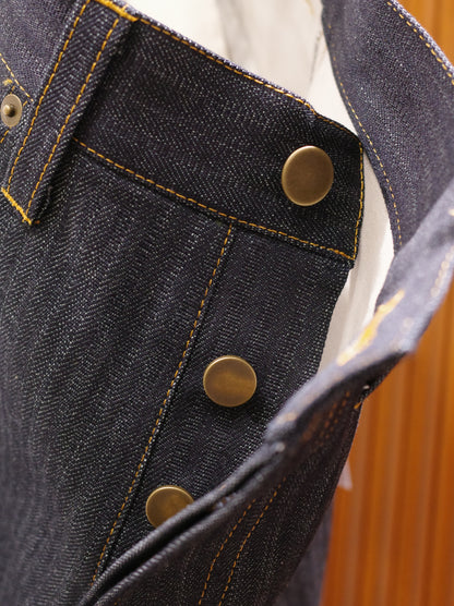 Denim Front x Tailored Back BAGGY PANTS