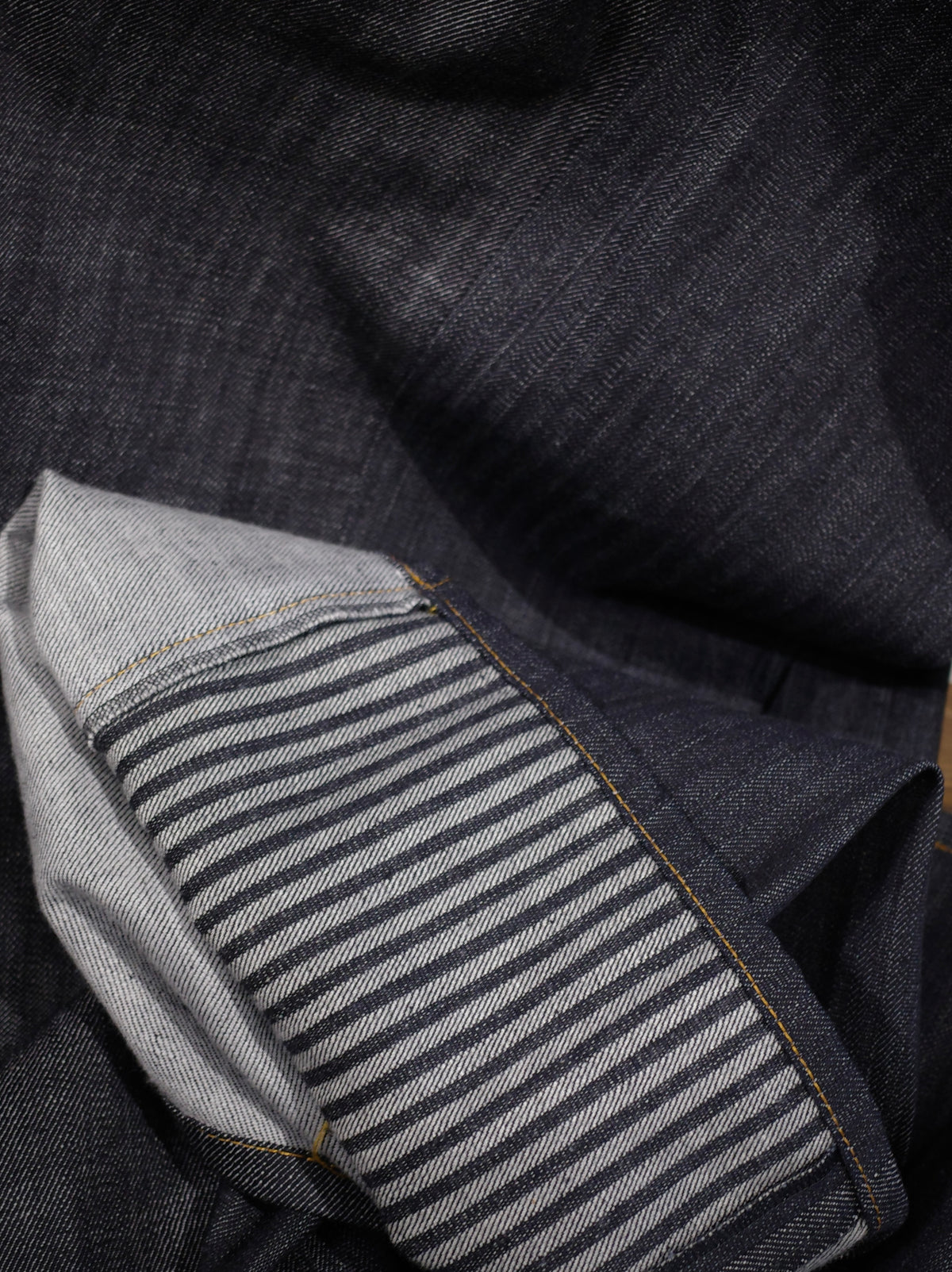 Denim Front x Tailored Back BAGGY PANTS