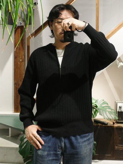 SADDLE SHOULDER HALF ZIP