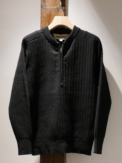 SADDLE SHOULDER HALF ZIP