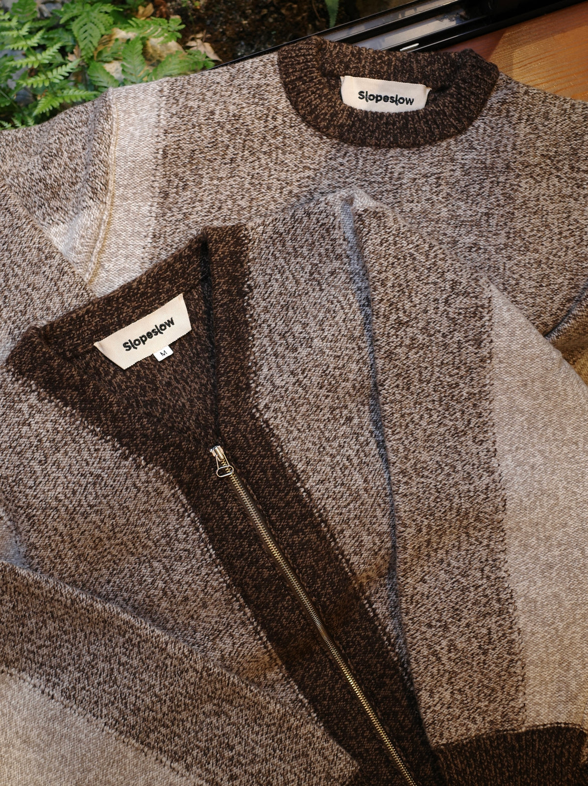 INTARSIA ZIP CADIGAN