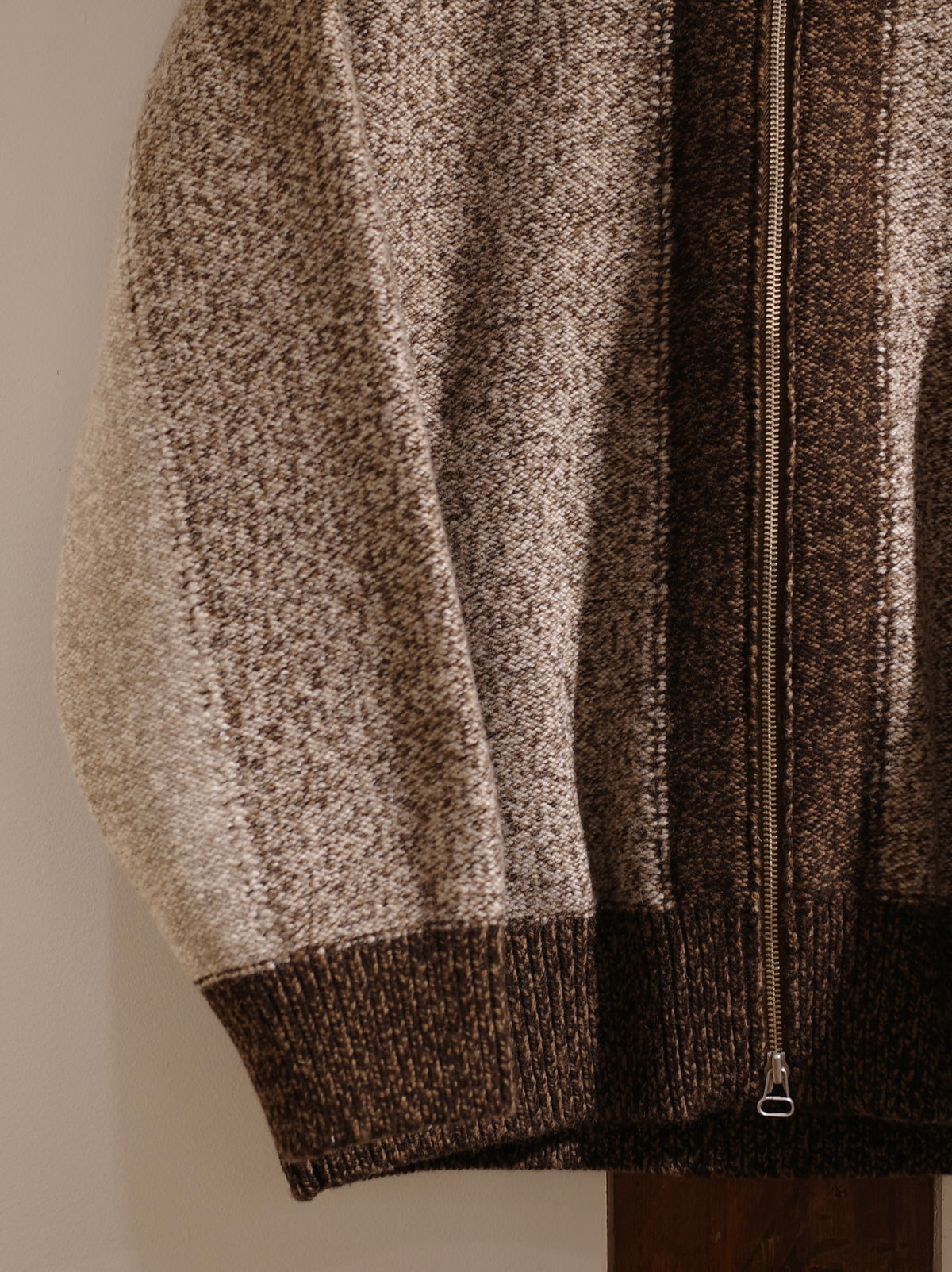 INTARSIA ZIP CADIGAN