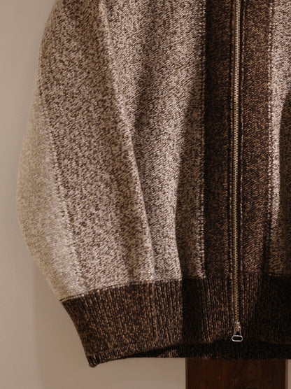 INTARSIA ZIP CADIGAN