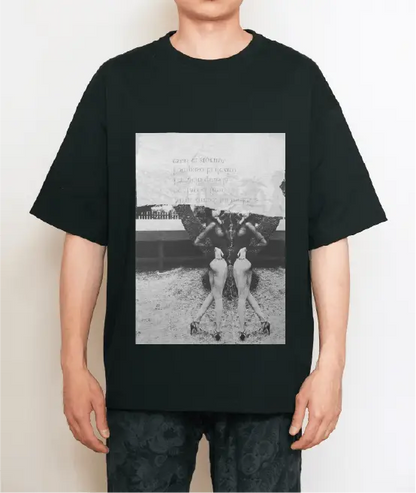 Print T-Shirt collaborated with Zenji Fujiyama -hikaritokage-