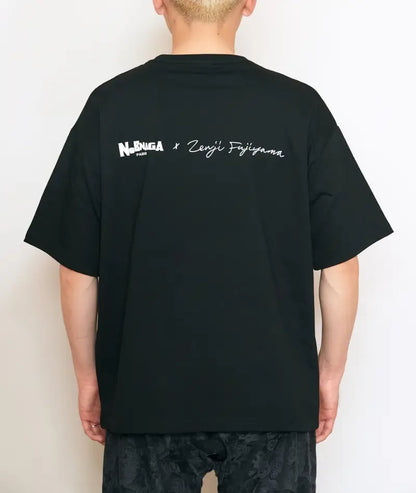 Print T-Shirt collaborated with Zenji Fujiyama -hikaritokage-
