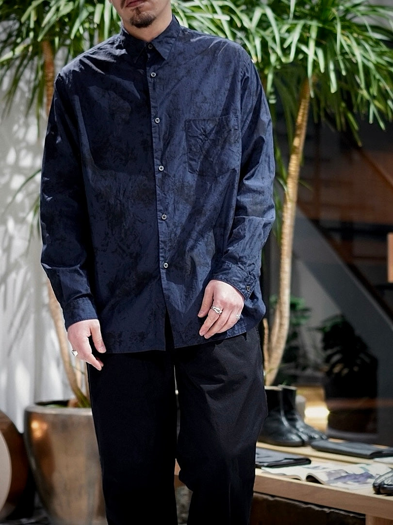 REGULAR COLLAR SHIRT / ムラ染