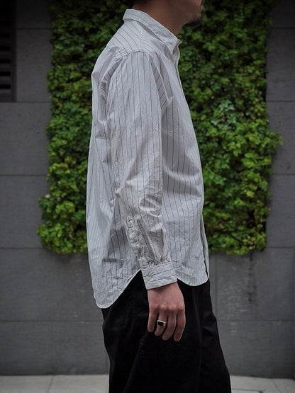 REGULAR COLLAR SHIRT / COTTON STRIPE