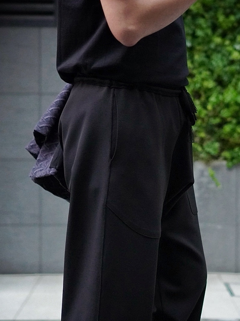 SOFT SEAM REVERSIBLE SAROUEL BAGGY PANTS