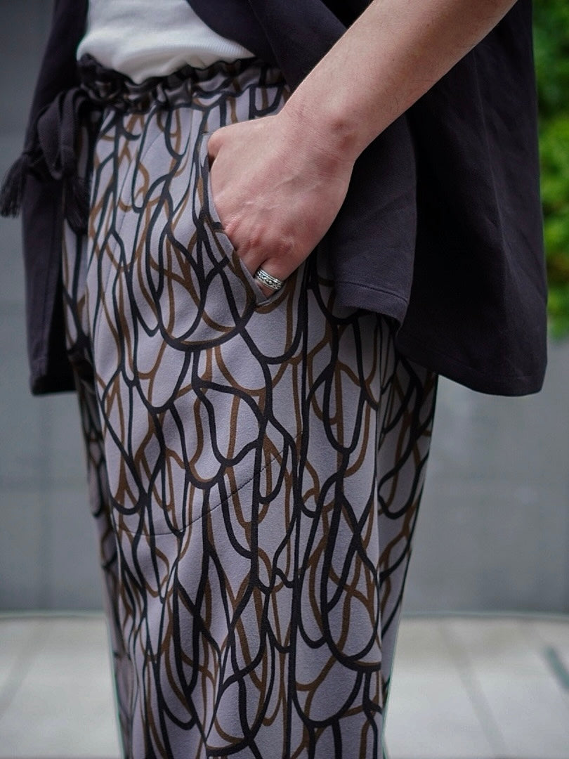 SOFT SEAM REVERSIBLE SAROUEL BAGGY PANTS