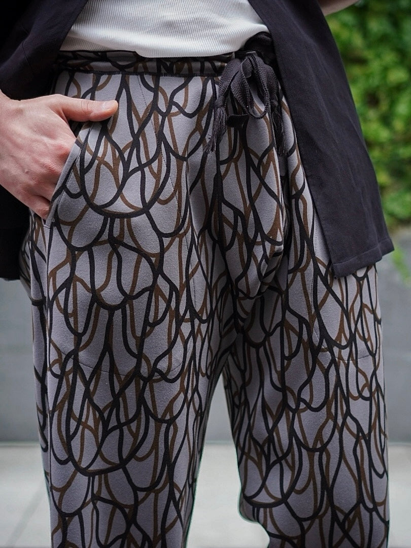 SOFT SEAM REVERSIBLE SAROUEL BAGGY PANTS