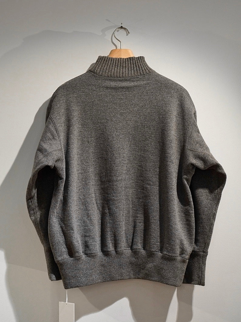 TURTLE NECK SWEATSHIRT / WOOL FRENCH TERRY