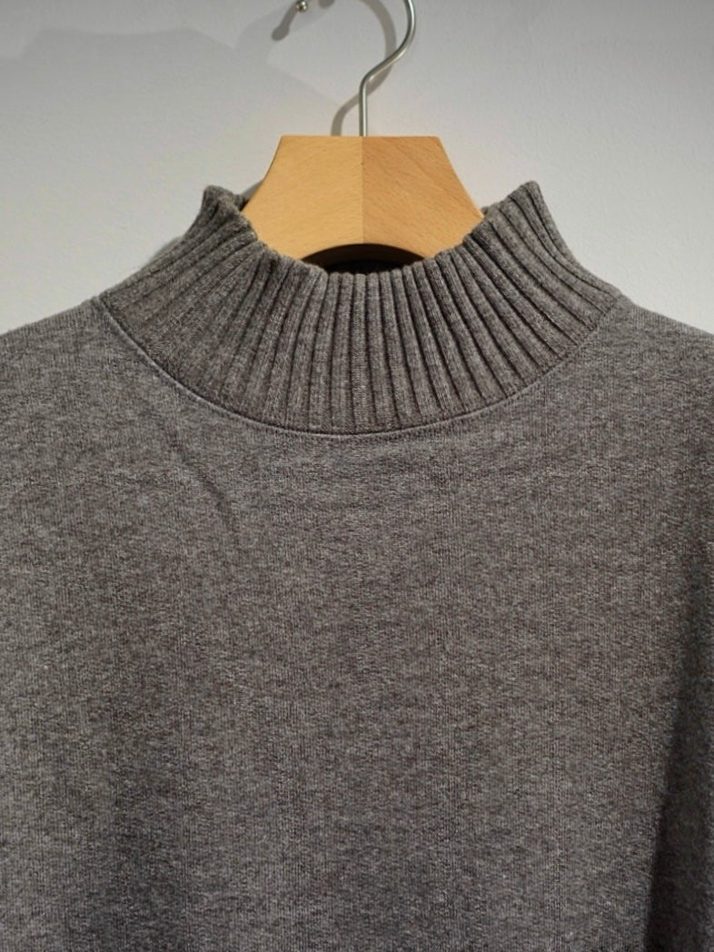 TURTLE NECK SWEATSHIRT / WOOL FRENCH TERRY