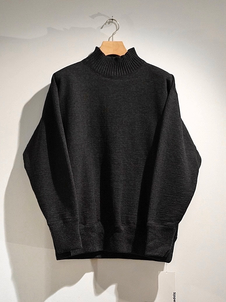 TURTLE NECK SWEATSHIRT / WOOL FRENCH TERRY