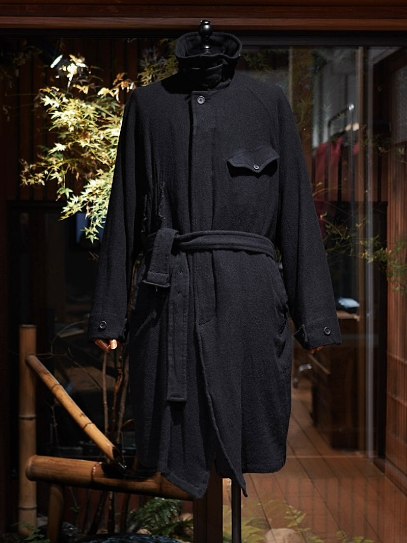 WASHED WOOL / BELTED COAT