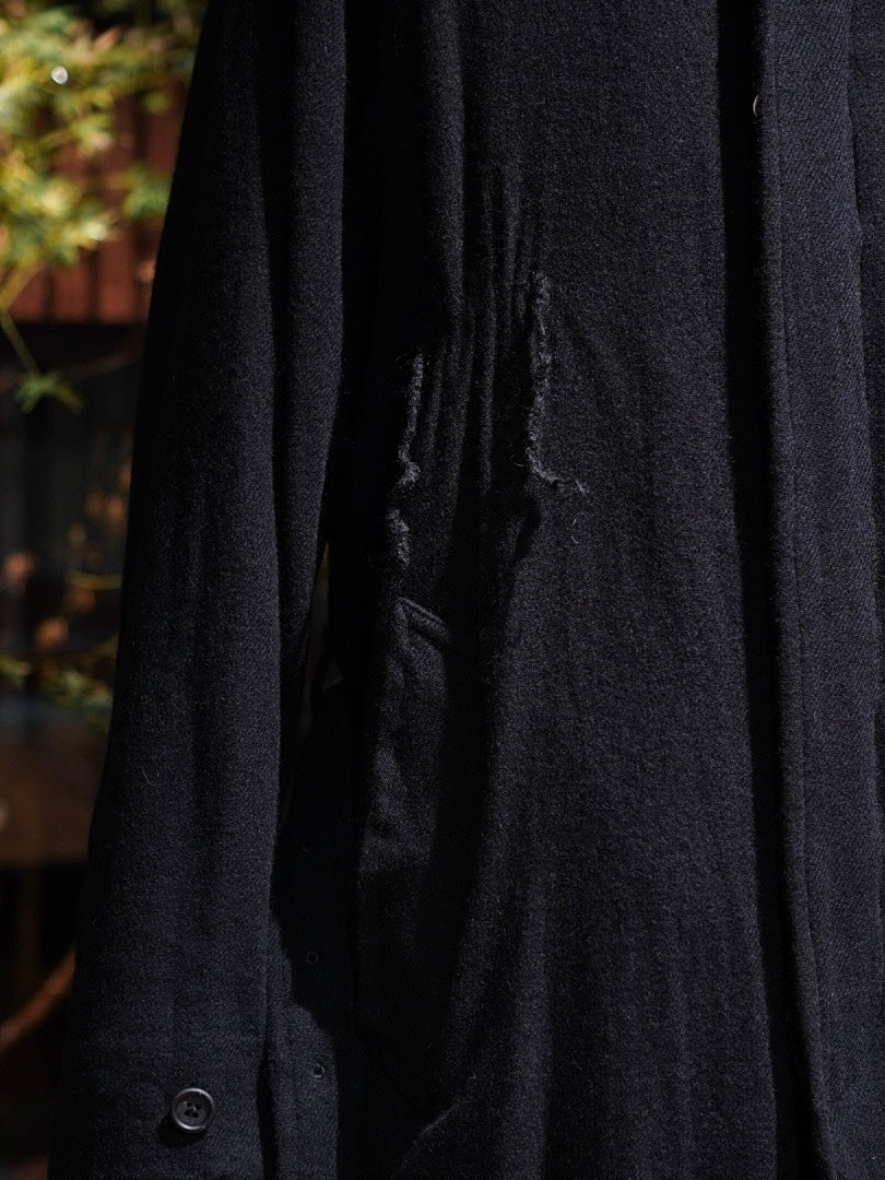 WASHED WOOL / BELTED COAT