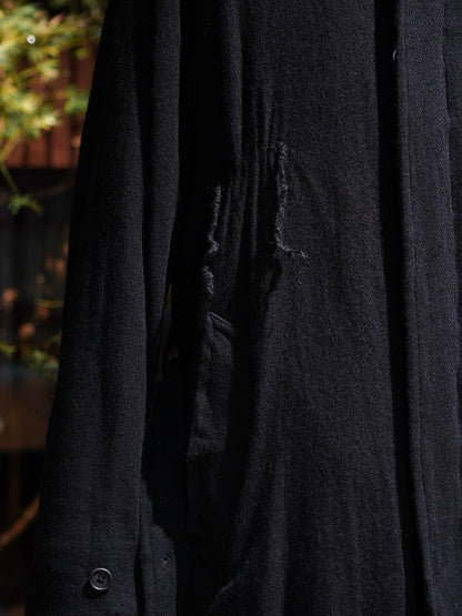 WASHED WOOL / BELTED COAT