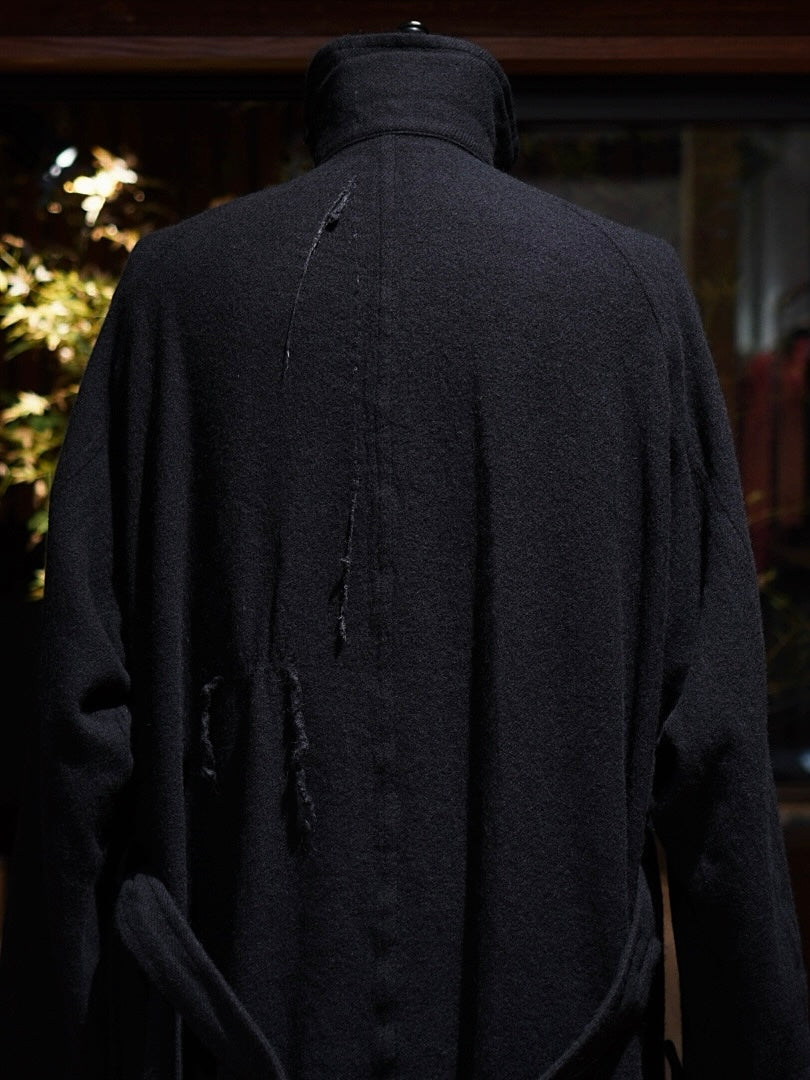 WASHED WOOL / BELTED COAT