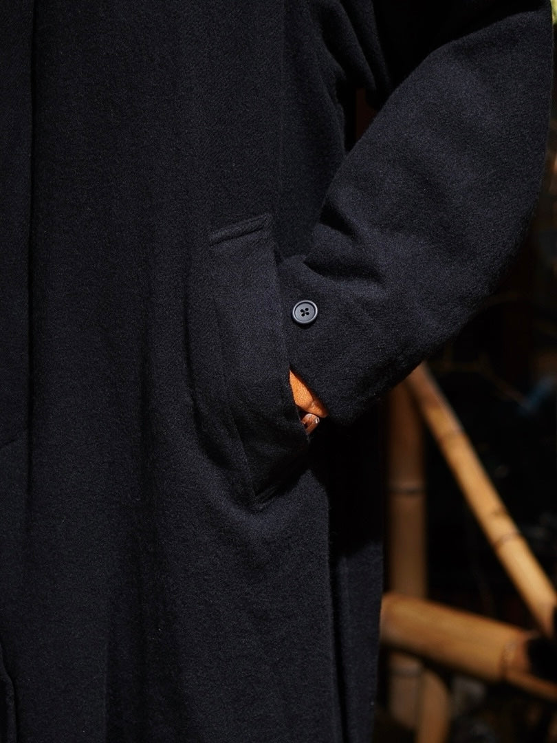 WASHED WOOL / BELTED COAT