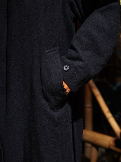 WASHED WOOL / BELTED COAT